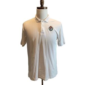 KAPPA Vintage Real Valladolid Soccer Football Polo Shirt White Size Large Crest